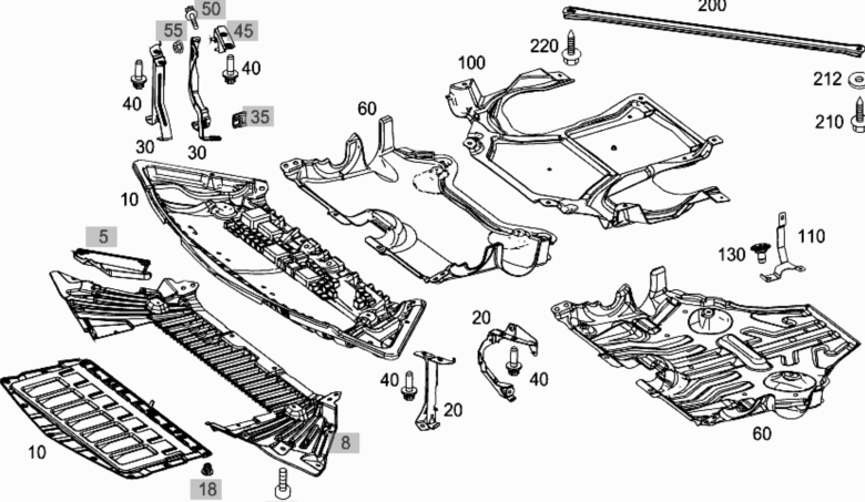 Rear Bumper Chrome Strip L 2048852921